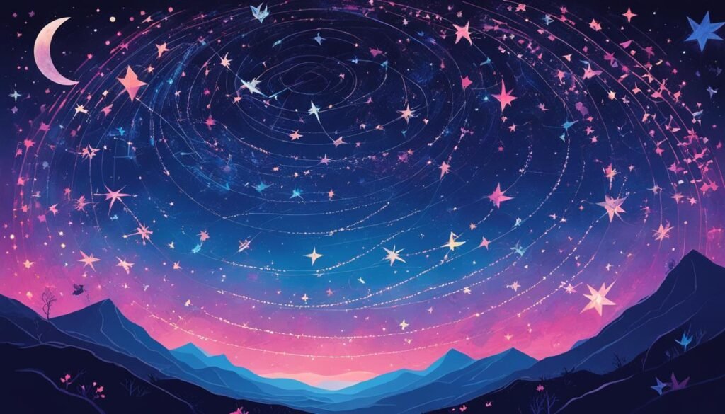 Dream symbols in the night sky