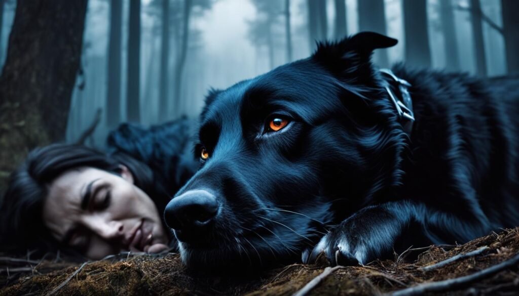 black dog bite in dreams