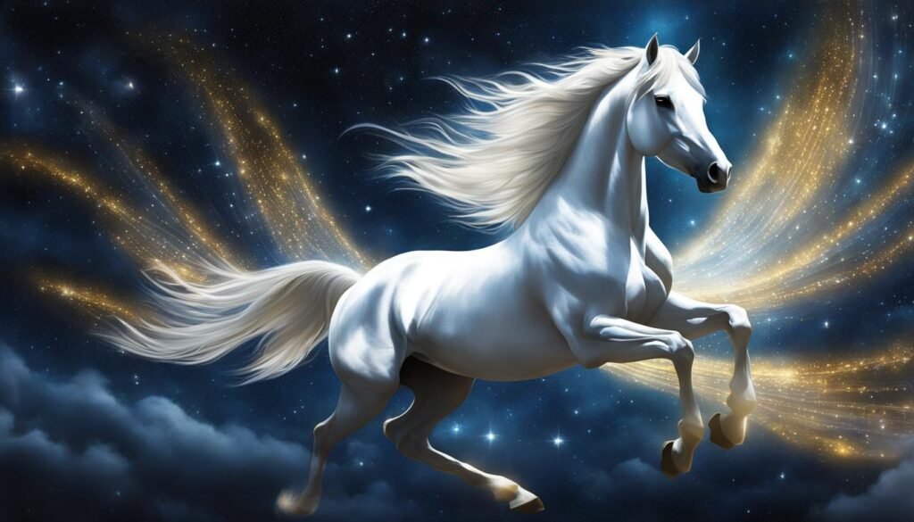 dream of white horse flying