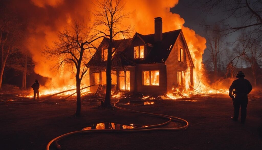 dream scenarios of burning house